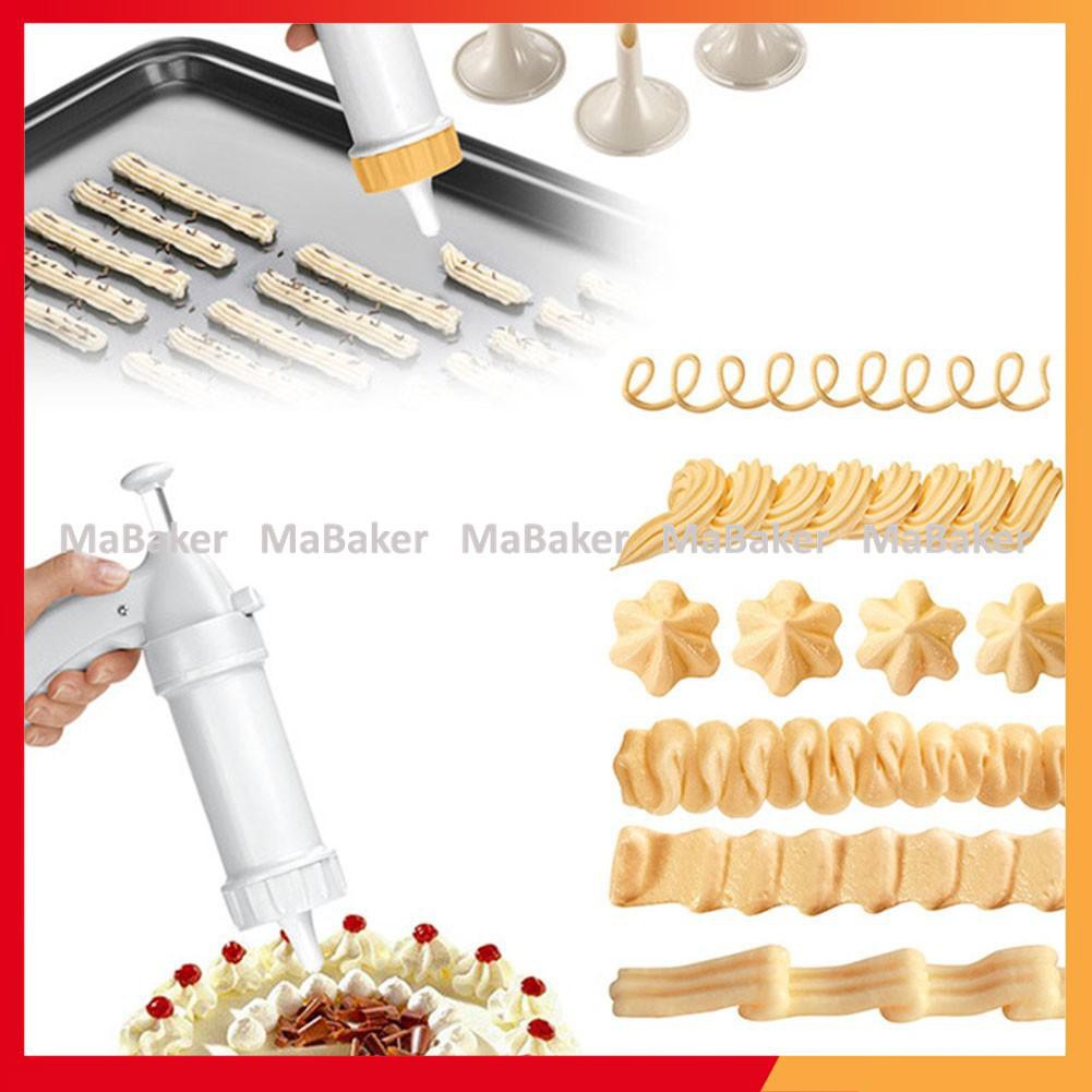 Bộ nhấn tạo hình bánh quy Cookie Press 18 chi tiết loại tốt, cao cấp, bền đẹp, tha hồ sáng tạo - MaBaker