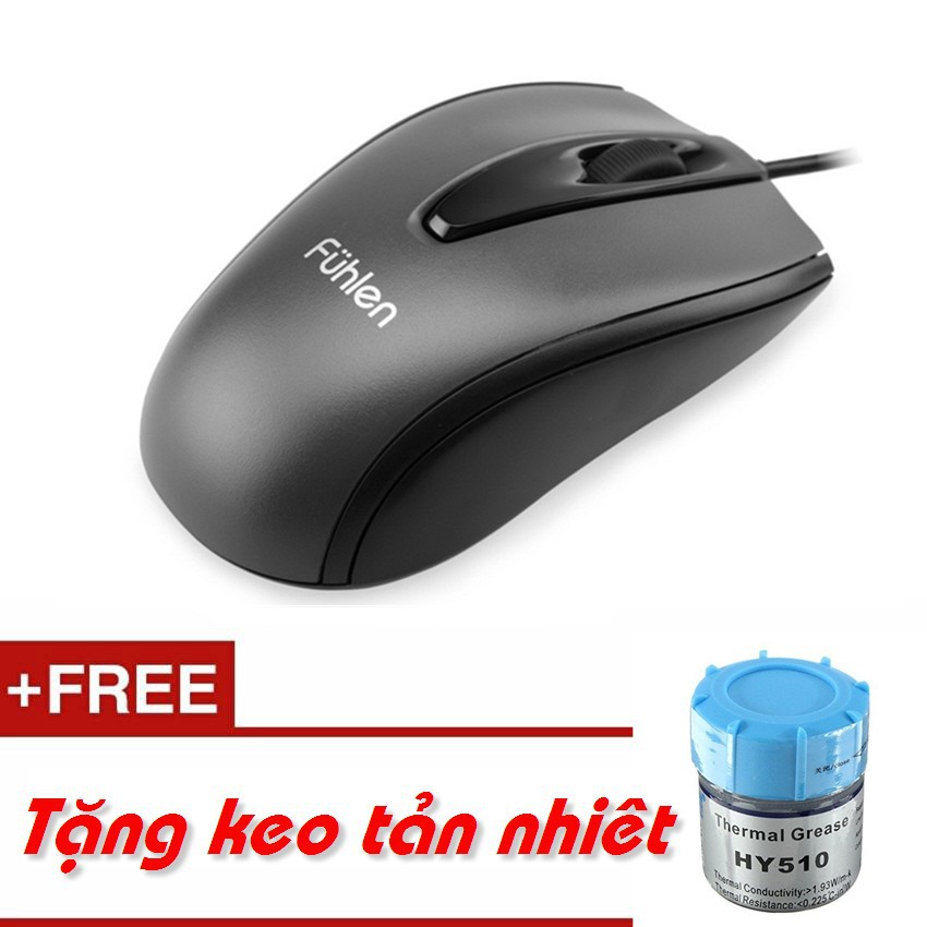 Chuột quang Fuhlen L102 + tặng hộp keo tản nhiệt làm mát CPU