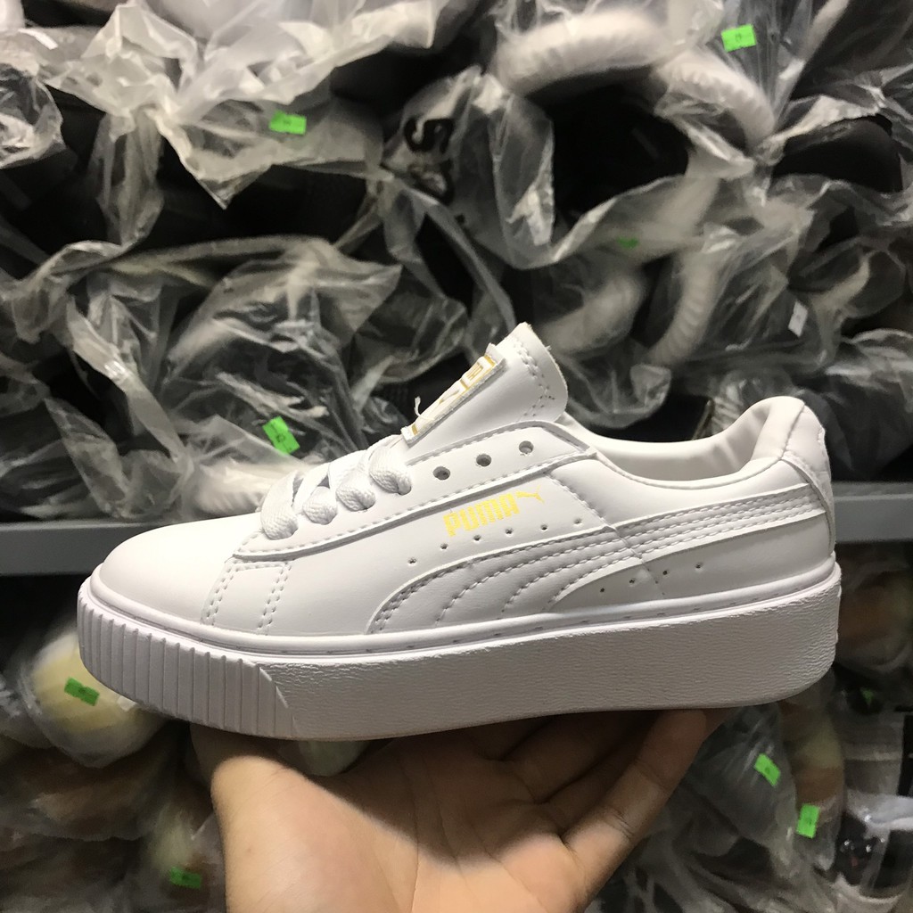 &gt;ẢNH THẬT-HÀNG THẬT&lt; Giày thể thao Sneaker P uma full trắng nữ