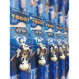 Bàn Chải Đánh Răng Cho Bé KOREA Siêu Nhân TOBOT Xanh
