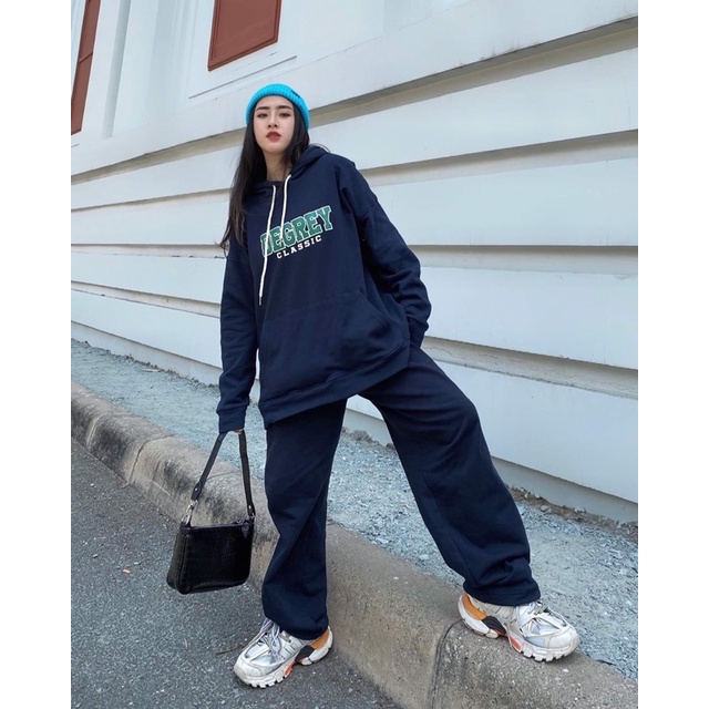 Pant Classic Chữ Xanh Degrey