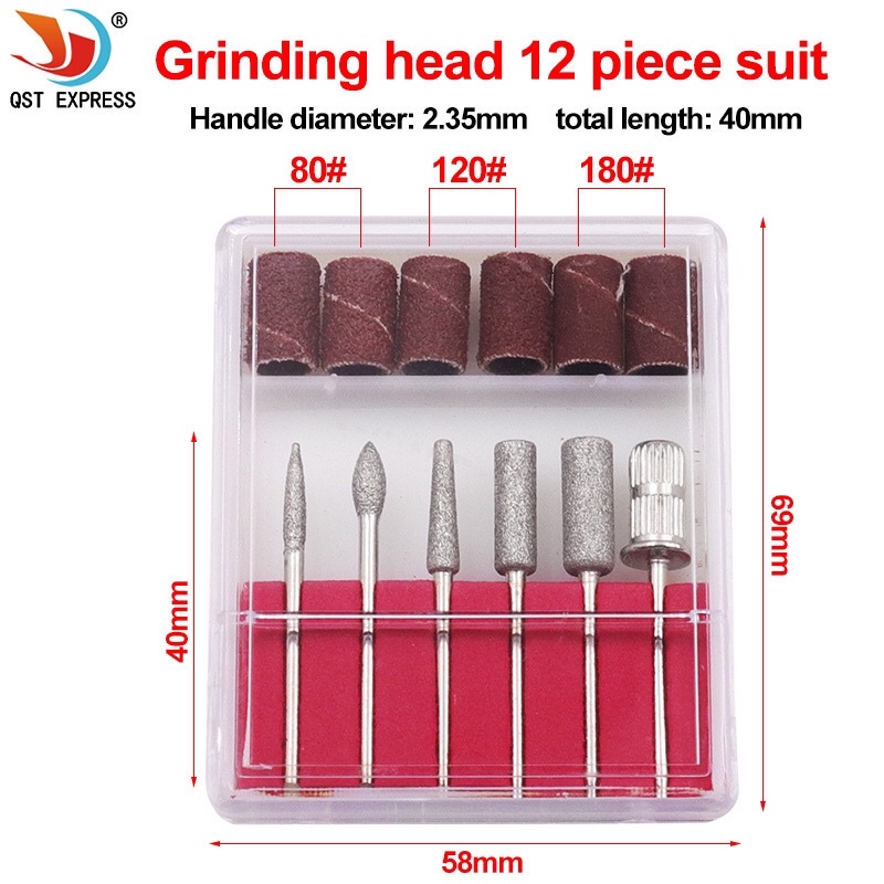 Bộ 6 đầu mài phụ cơ bản làm nail