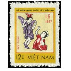 Tem sưu tập MS 332 Tem Việt Nam Ngày Quốc Tế Thiếu Nhi 1977