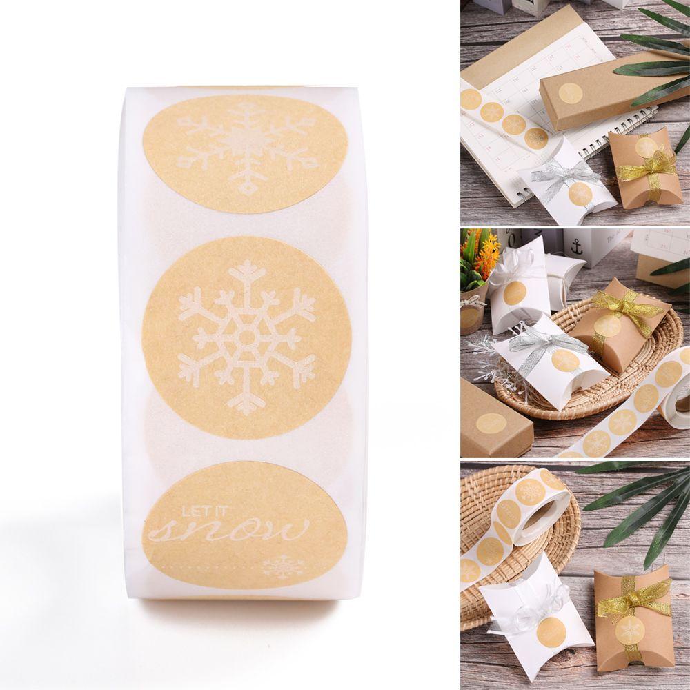 Cuộn 500 Thẻ Giấy Kraft 6 Phong Cách Dùng Để Gói Bánh Quy / Quà Cưới