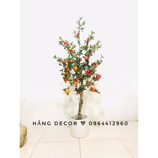 Cây lựu giả - Cây lựu trang trí nhà cửa cao cấp 120cm - Hằng decor