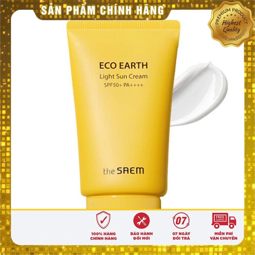 [CHÍNH HÃNG] Kem Chống Nắng THE SAEM ECO EARTH POWER PINK SUN CREAM (SPF 50+/PA)++++ | BigBuy360 - bigbuy360.vn