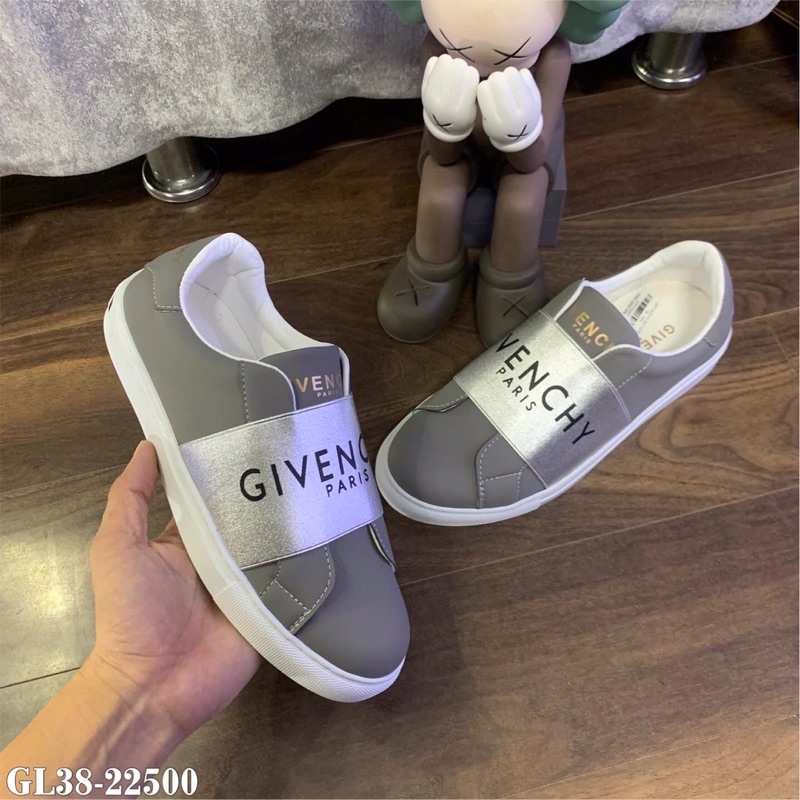 giày slipon givenchy màu xám