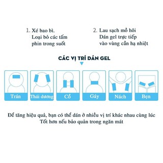 [Hộp 6 Miếng] Miếng dán hạ sốt cho người lớn Cooling Sheet Apple