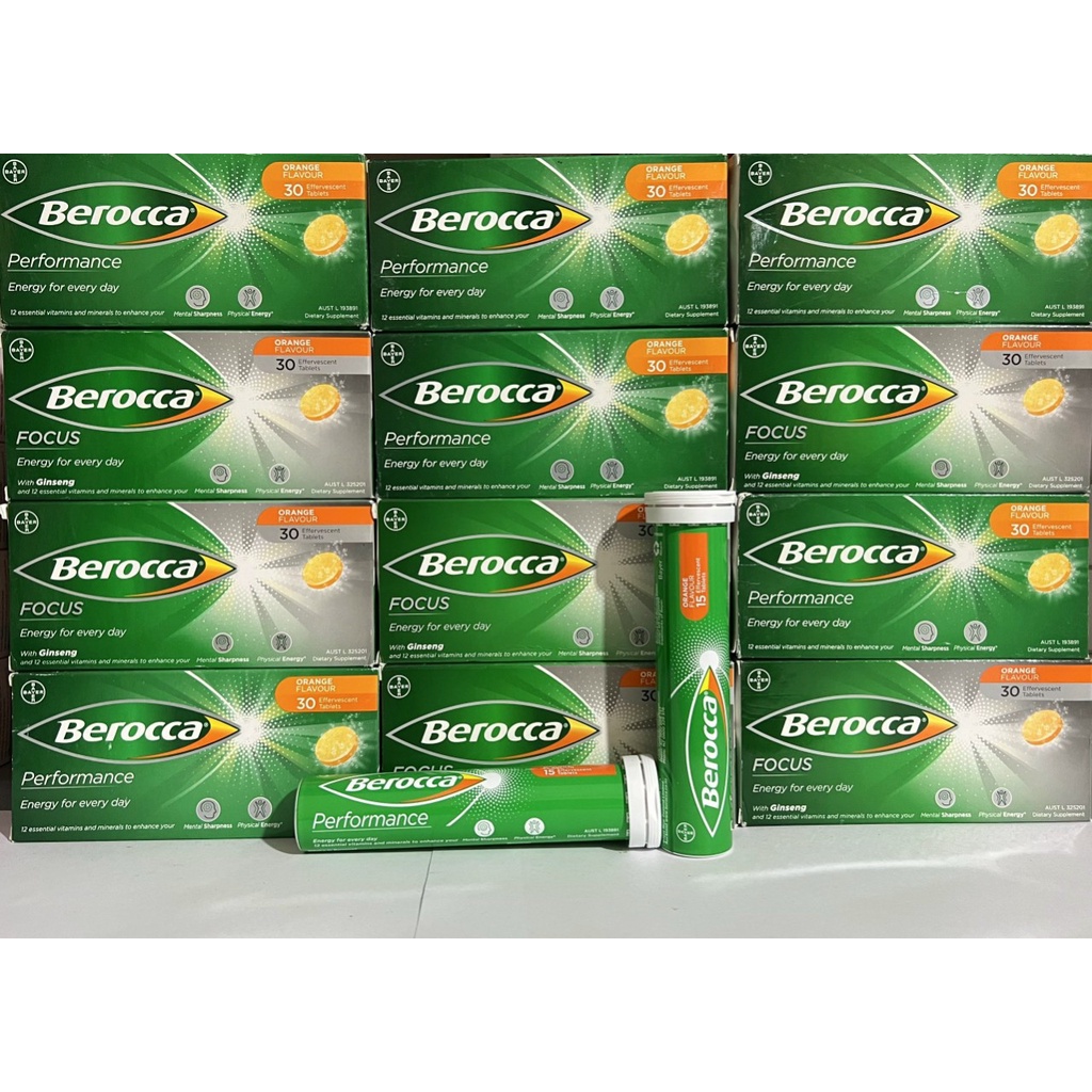VIÊN SỦI BEROCCA - LẺ 1 TUÝP 15 VIÊN - VỊ CAM, HỖ TRỢ GIẢM TÌNH TRẠNG THIẾU HỤT CANXI VÀ KHÁNG CHẤT