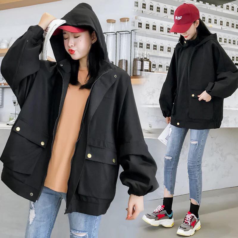 ÁO KHOÁC KAKI HỘP ĐEN - BOX JACKET UNISEX