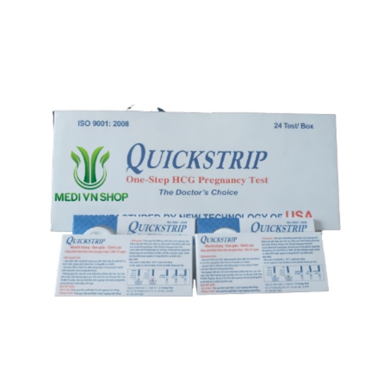 Hộp 24 Que Thử Thai Quickstrip- Que Phát Hiện Thai Sau 7-10 Ngày