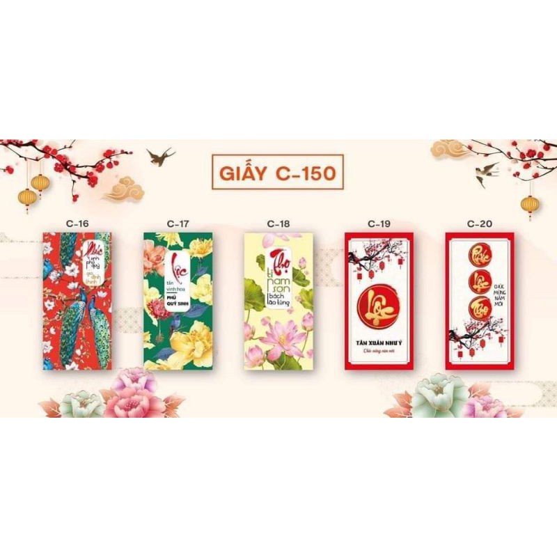 Bao lì xì tết 2021 giấy cao cấp (gần 30 mẫu)