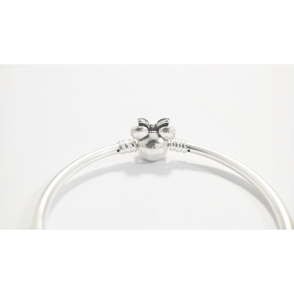 Vòng tay pandora charm Pandora Minnie khoá chuột mickey lắc tay cao cấp S925 - Garbini