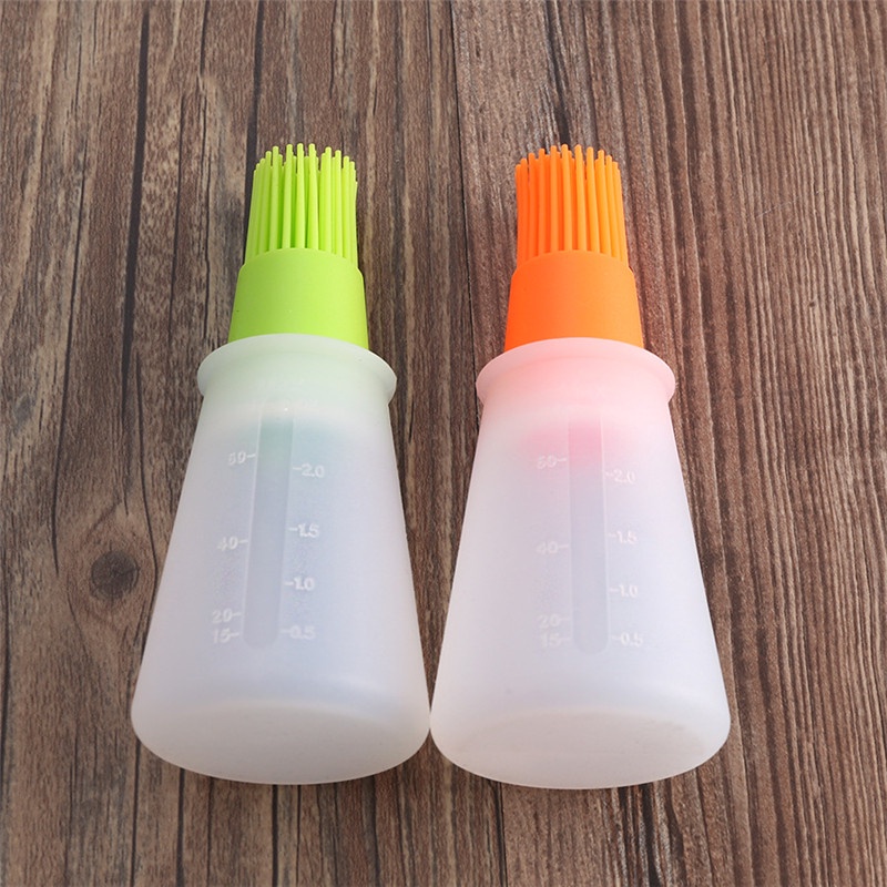 Cọ Silicone Phết Dầu Kèm Bình Đựng Dầu Nướng BBQ Tiện Dụng