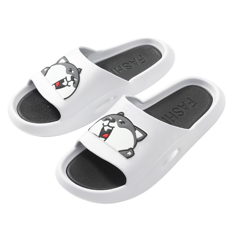 Dép quai ngang nam và nữ thời trang hình chó dễ thương siêu êm