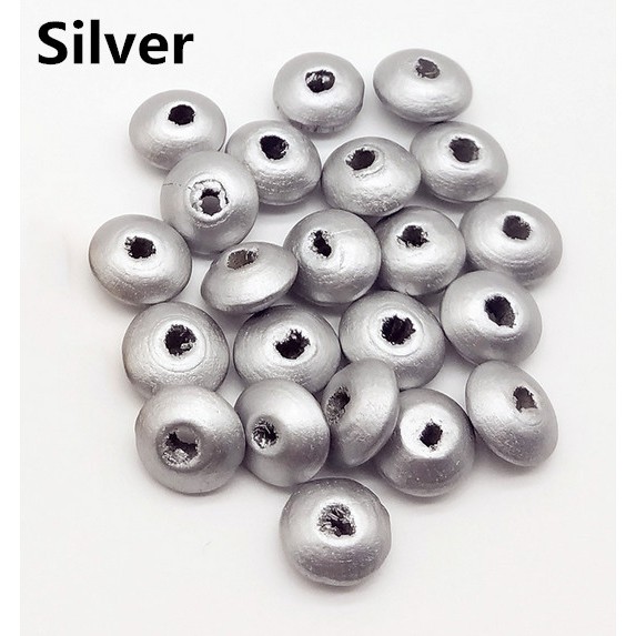 Túi 50 Hạt Gỗ Xỏ Lỗ 6 * 12MM Dùng Để Làm Đồ Trang Sức Thủ Công