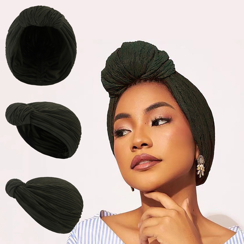 Mũ Turban Thắt Nút Cỡ Lớn Phong Cách Hồi Giáo Cho Nữ
