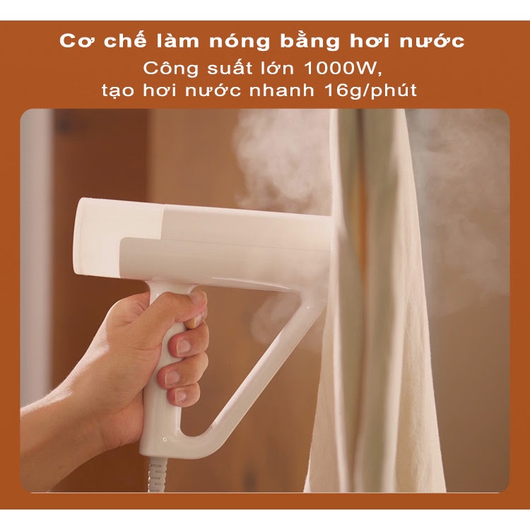 Bàn là hơi nước cầm tay Deerma HS100, dung tích nước 200ml, ủi nhanh quần áo, thuận tiện mang đi du lịch