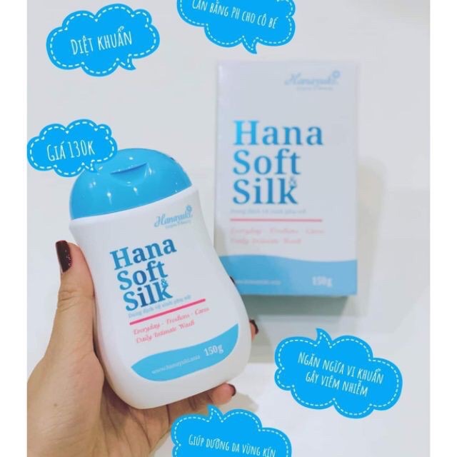 Dung dịch vệ sinh Hana Soft Silk Hanayuki  hàng chính hảng cty 100%