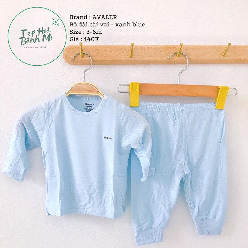 Bộ dài cài vai Avaler màu trơn - size 3-6m - 3 mẫu
