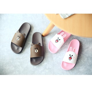 Dép line Gấu brown + thỏ Cony