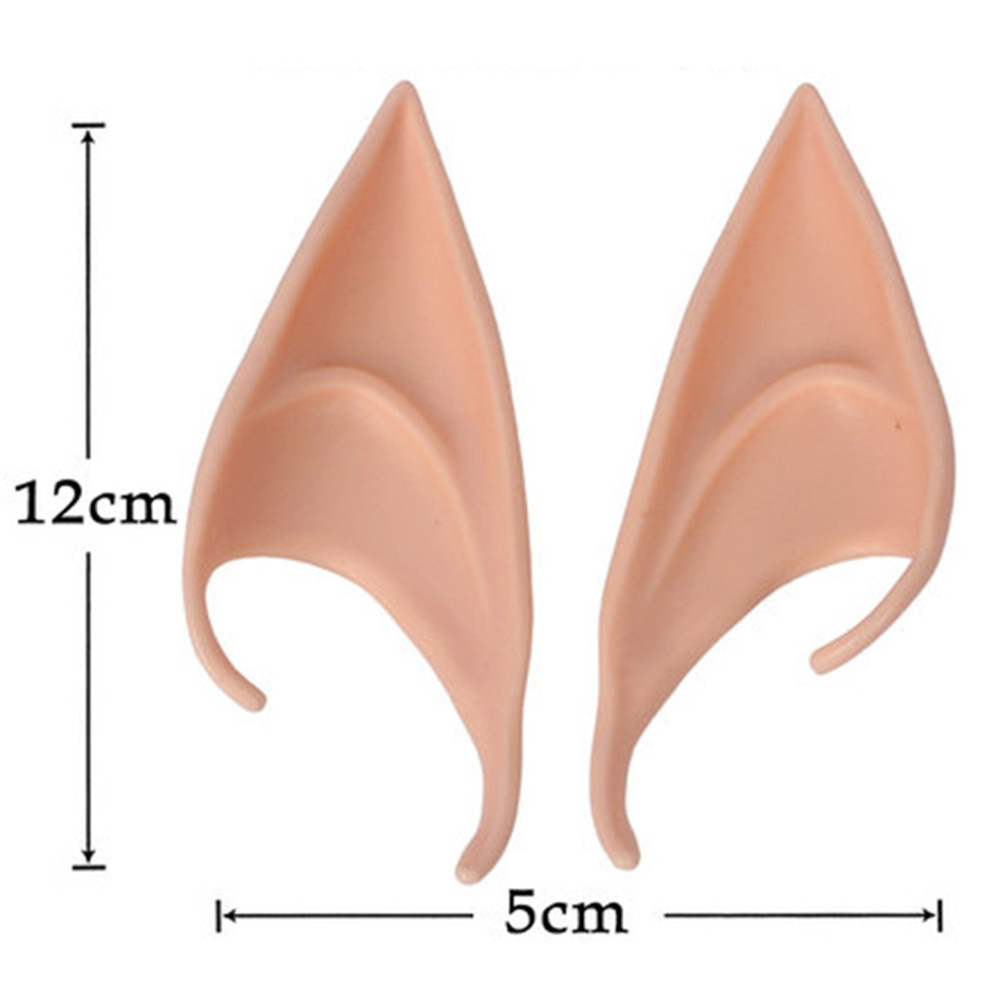 Cặp tai yêu tinh 3D bằng latex dùng để hóa trang