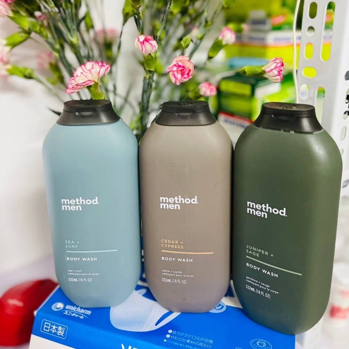Sữa tắm cho nam giới Method body wash 532ml hương gỗ Bách xù- Hàng nội địa Úc