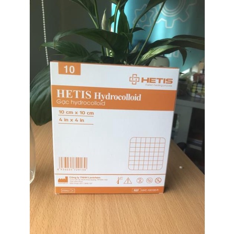 Gạc Hydrocolloid HETIS Hydrocolloid size 10x10cm