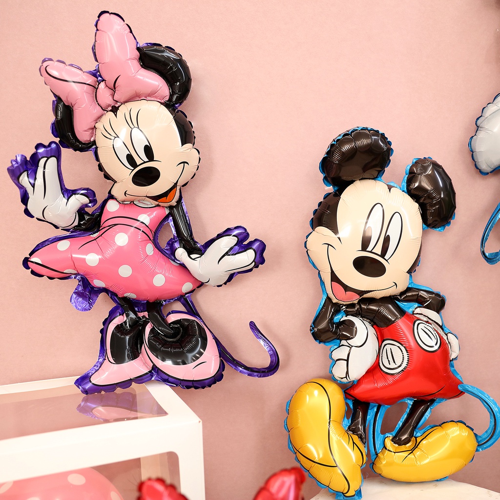 Bong bóng lá nhôm hình Disney Mickey Minnie trang trí tiệc sinh ...