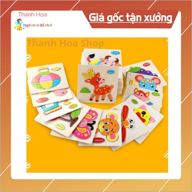 Tranh Ghép Hình 3D Nồi Bằng Gỗ Đồ Chơi Giáo Dục Sớm Thông Minh Montessori Cho Trẻ Từ 1 - 5 Tuổi NOVA_HOA VD25