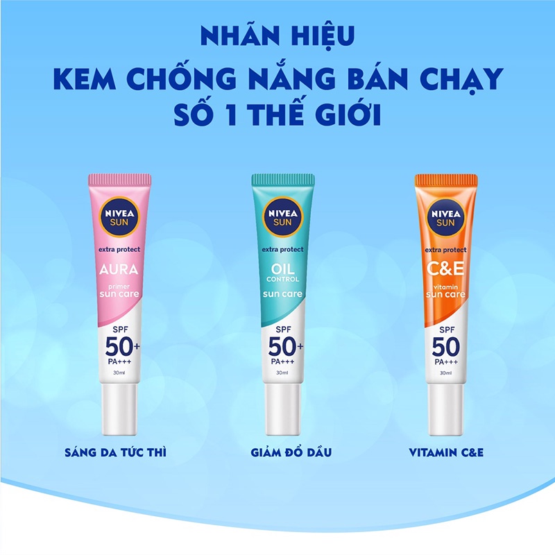 Tinh Chất Chống Nắng, Dưỡng Sáng Da Nivea Sun Extra Protect 30ml