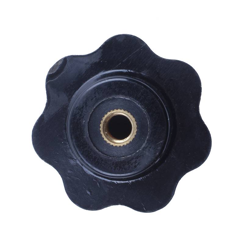Đường kính M8 x 50mm Kẹp ren Ngôi sao Núm màu đen Thay thế 2 chiếc