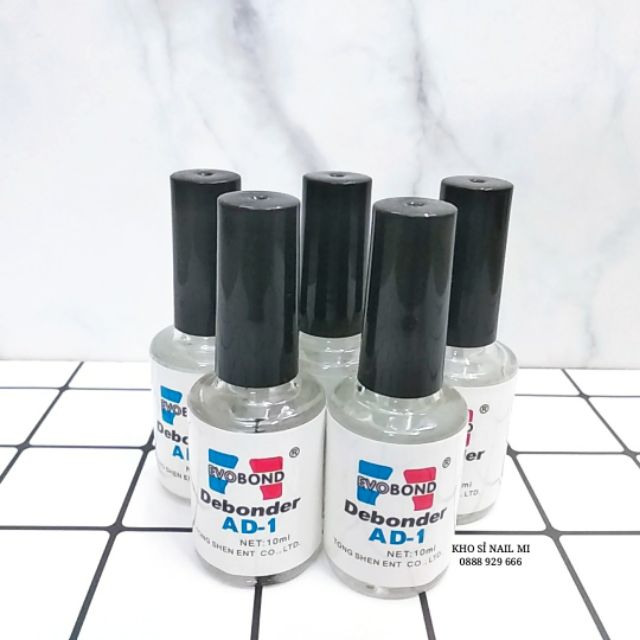 Nước sáng đá nail AD - Tháo đá tháo móng nail 10ml