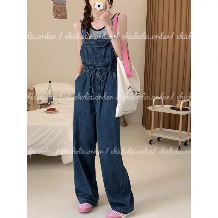 Jum dài 2 dây màu jean denim hot 2022