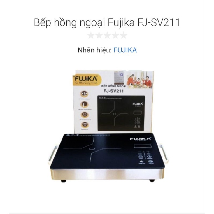 Bếp hồng ngoại fujika _FJ-sv211