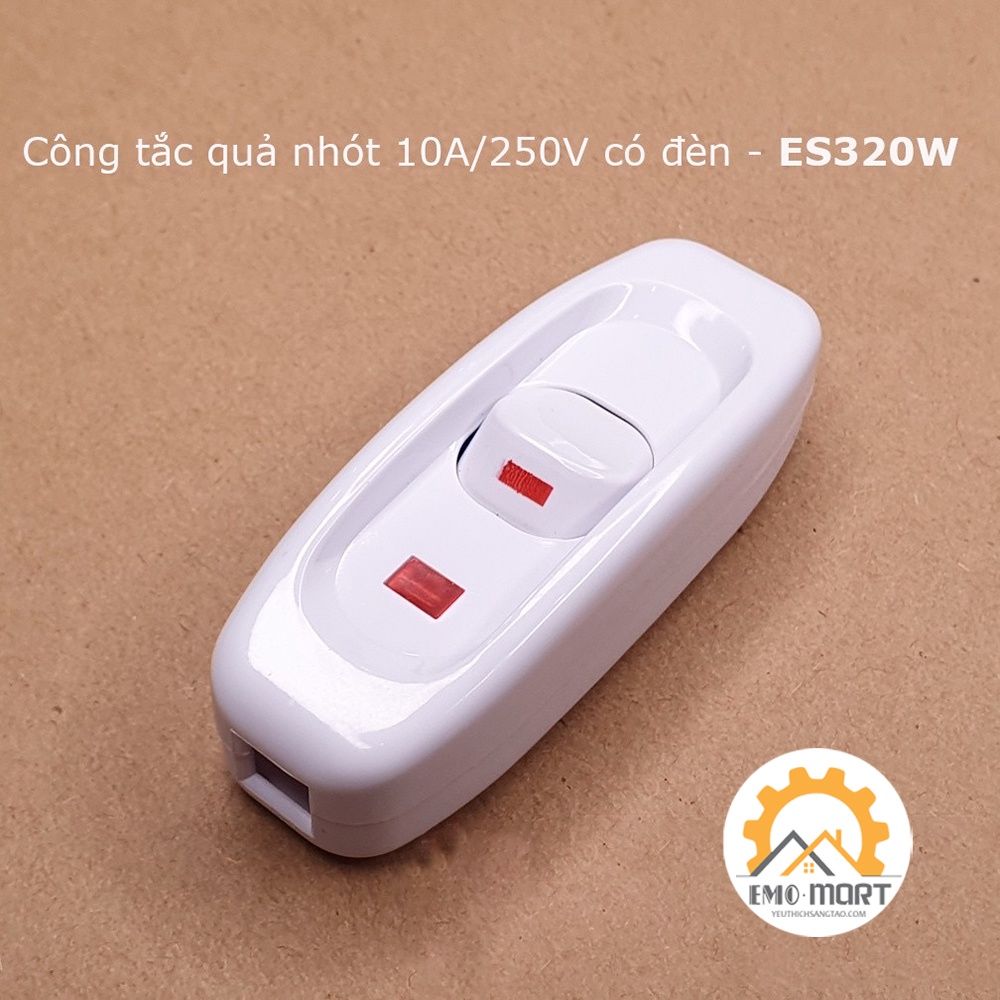 ⚡FREE SHIP⚡CÔNG TẮC QUẢ NHÓT SIÊU BỀN⚡ CÓ ĐÈN BÁO 10A-250V, Hàng nhập khẩu, miễn phí đổi trả
