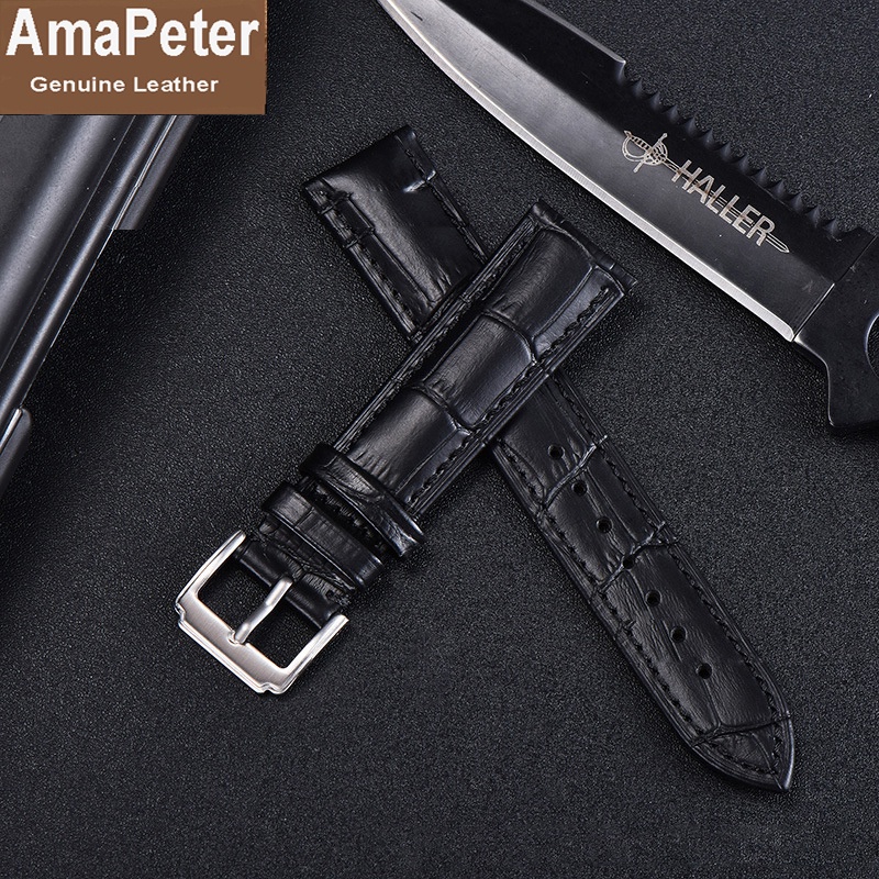 Dây Da Đồng Hồ Da Bò Italy AmaPeter Mềm mại chống thấm nước BO-37 nhiều size 12 14 16 18 20 22 24mm