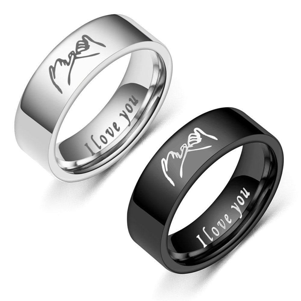Nhẫn Đeo Tay Bằng Thép Không Gỉ Nhiều Màu Sắc Thời Trang Unisex