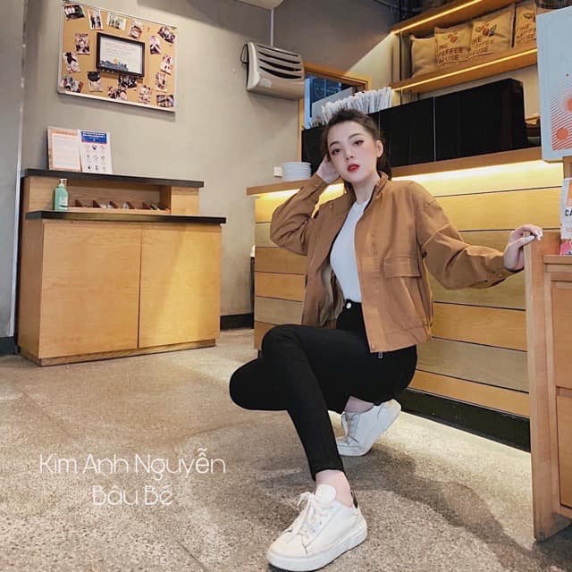 Bán sỉ Áo kaki bomber cho nữ