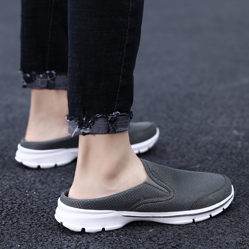 Dép Thể Thao Mùa Hè 2020 size Lớn 39~48 Dệt Thoáng Khí Siêu Nhẹ Cho Nam