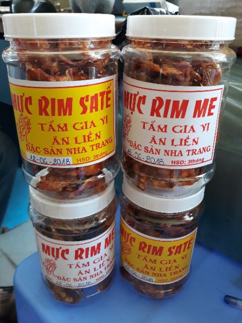 0,5 kg MỰC RIM ME -RIM SATE NGUYÊN CON