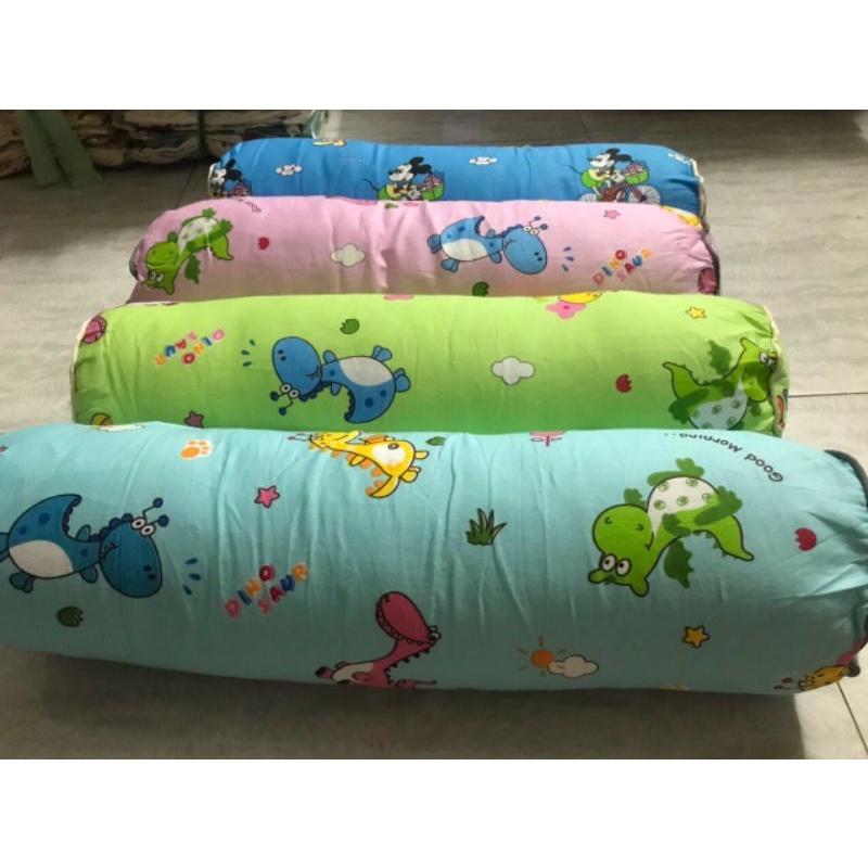 gối ôm cotton 100% hàng xuất nhật , dài 55_60cm cho trẻ 0_7 tuổi