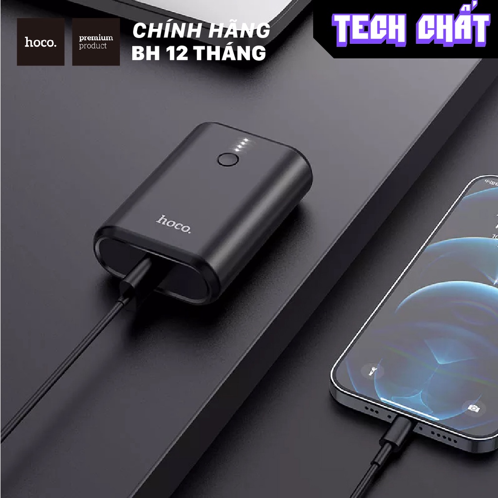 Pin Sạc dự phòng Hoco Q3 TYPE C PD QC3.0 20W CHÍNH HÃNG 10000 mAh - Tích hợp sạc nhanh cả đầu vào và ra iphone android