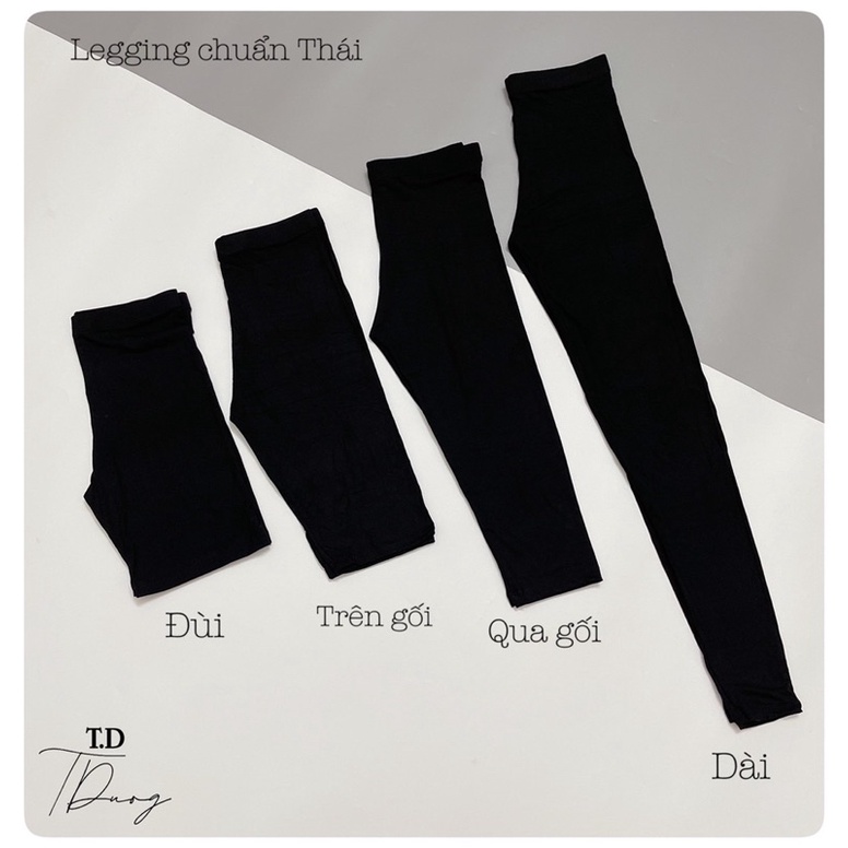Quần legging chuẩn hàng Thái nhẹ mát co giãn 4 dáng siêu hot