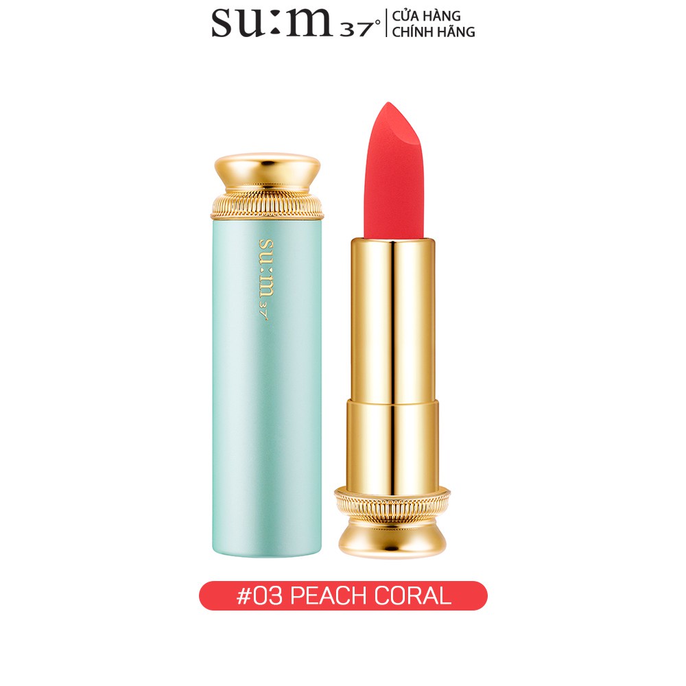 [Mã VISAPREMIUM giảm 150K]Son nhung lì dưỡng ẩm hoàng kim Su:m37 Losec Summa Velvet Lipstick 3.6g