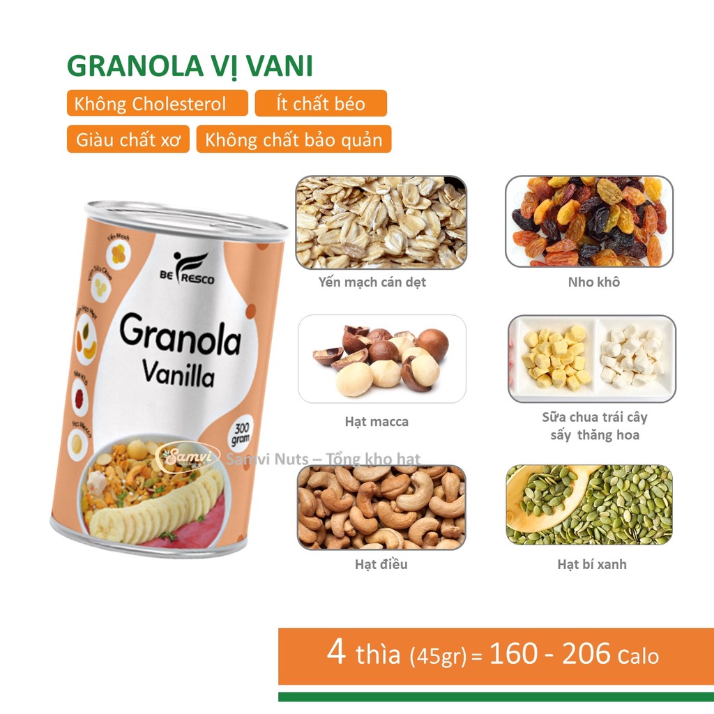 Ngũ cốc sữa chua ăn kiêng giảm cân granola befrescogranola không đường - ảnh sản phẩm 6