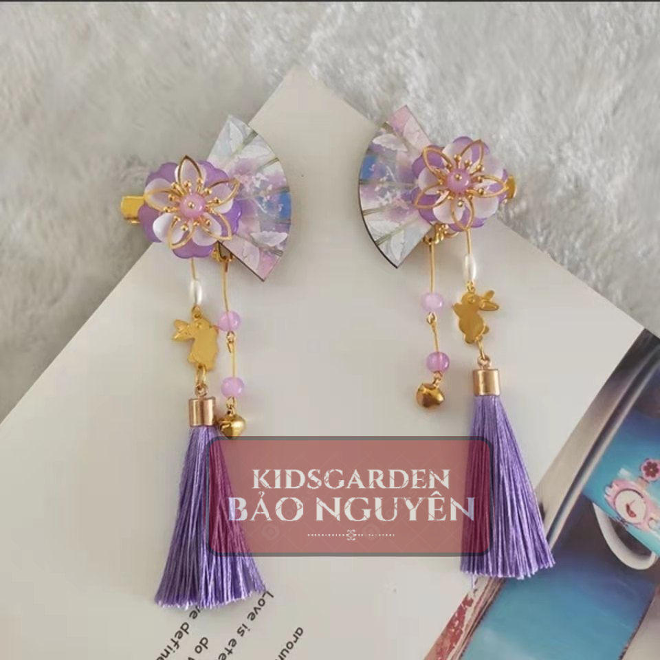 Kẹp tóc đẹp mẫu quạt cho bé gái/bạn nữ phong cách cổ trang/cosplay - KIDSGARDEN BẢO NGUYÊN