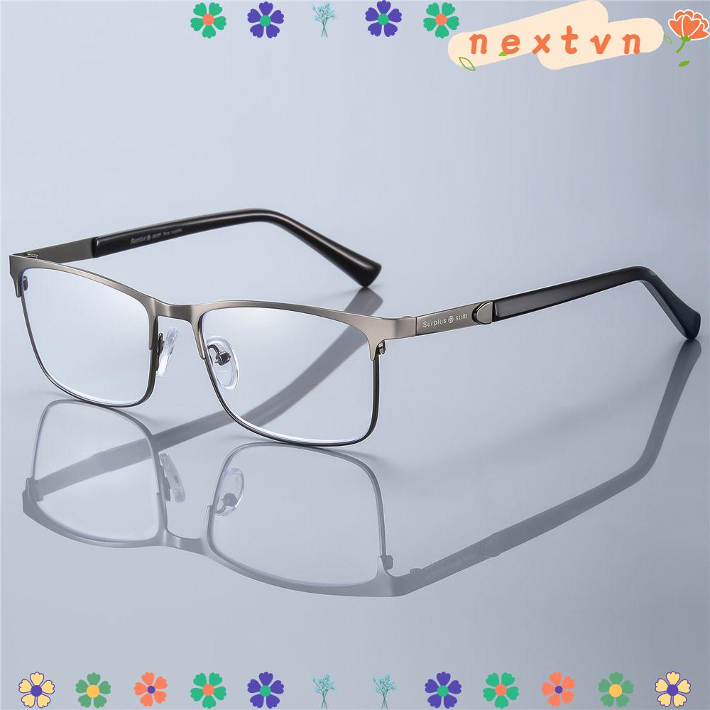 Kính mắt đọc sách +1.0~+4.0 chống ánh sáng xanh thép không gỉ siêu nhẹ thời trang dành cho cả nam và nữ