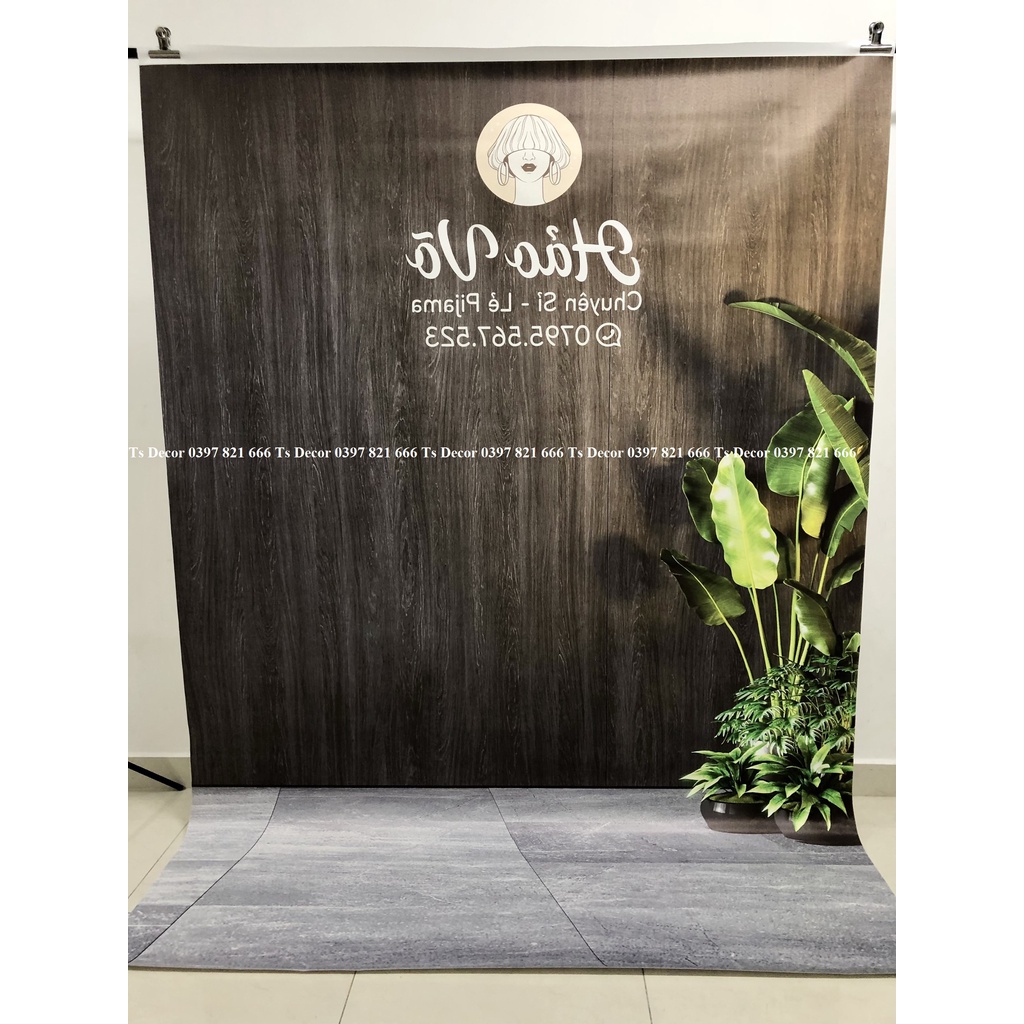 Phông Nền Livetream Và Chụp Ảnh 3D 5D Cao Cấp Tặng Keo Dán Dụng Cụ Dán Tường