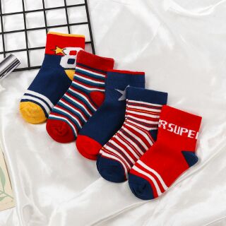 Set 5 đôi tất cho bé 1-12 tuổi